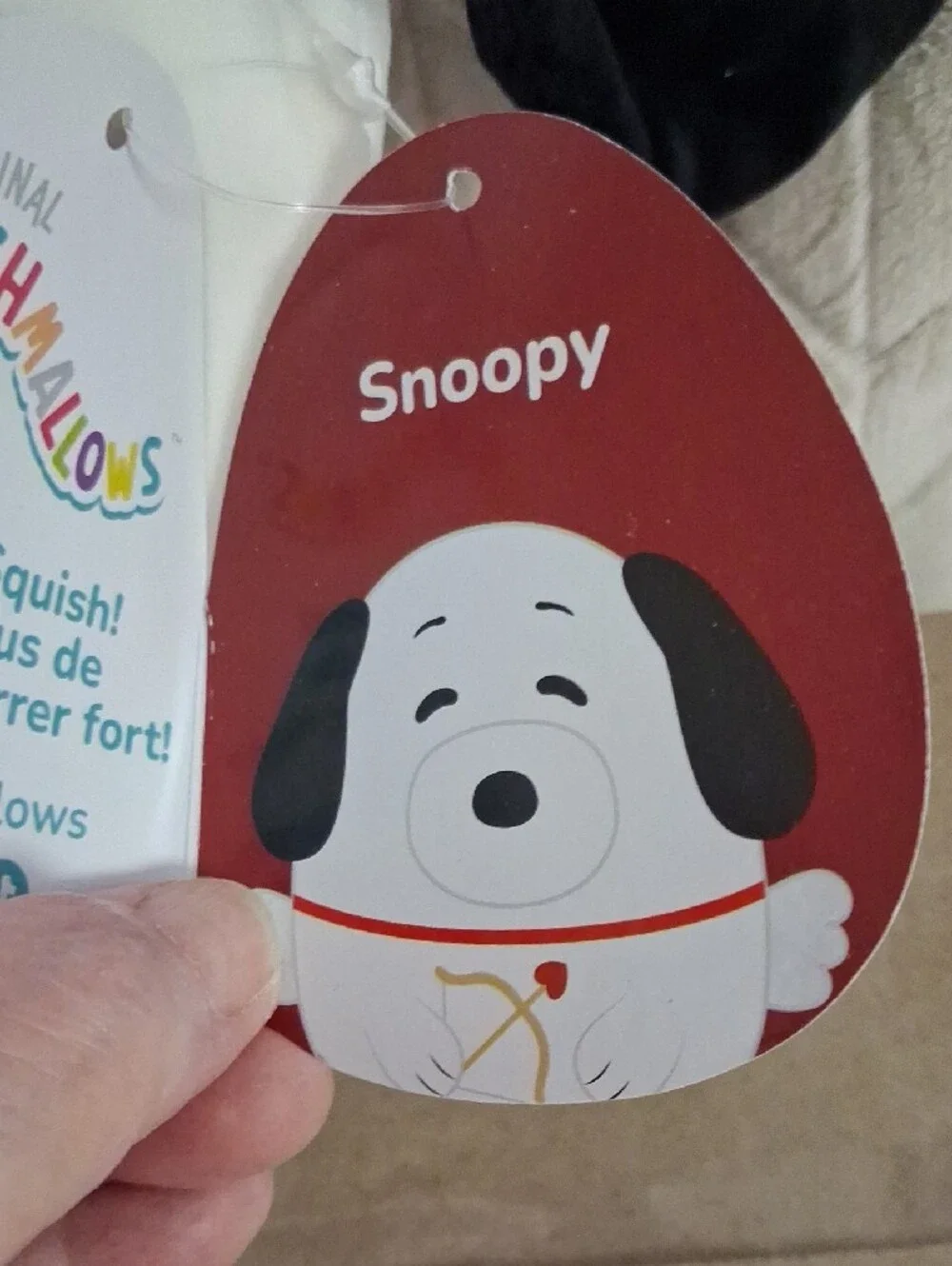 Squishmallows Peanuts Cupid Snoopy.
